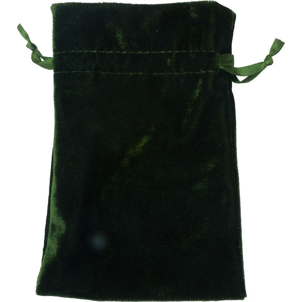 4&quot; x 6&quot; Premium Unlined Velvet Bag - Moss, SKU KH-60107, UPC 6016243313375