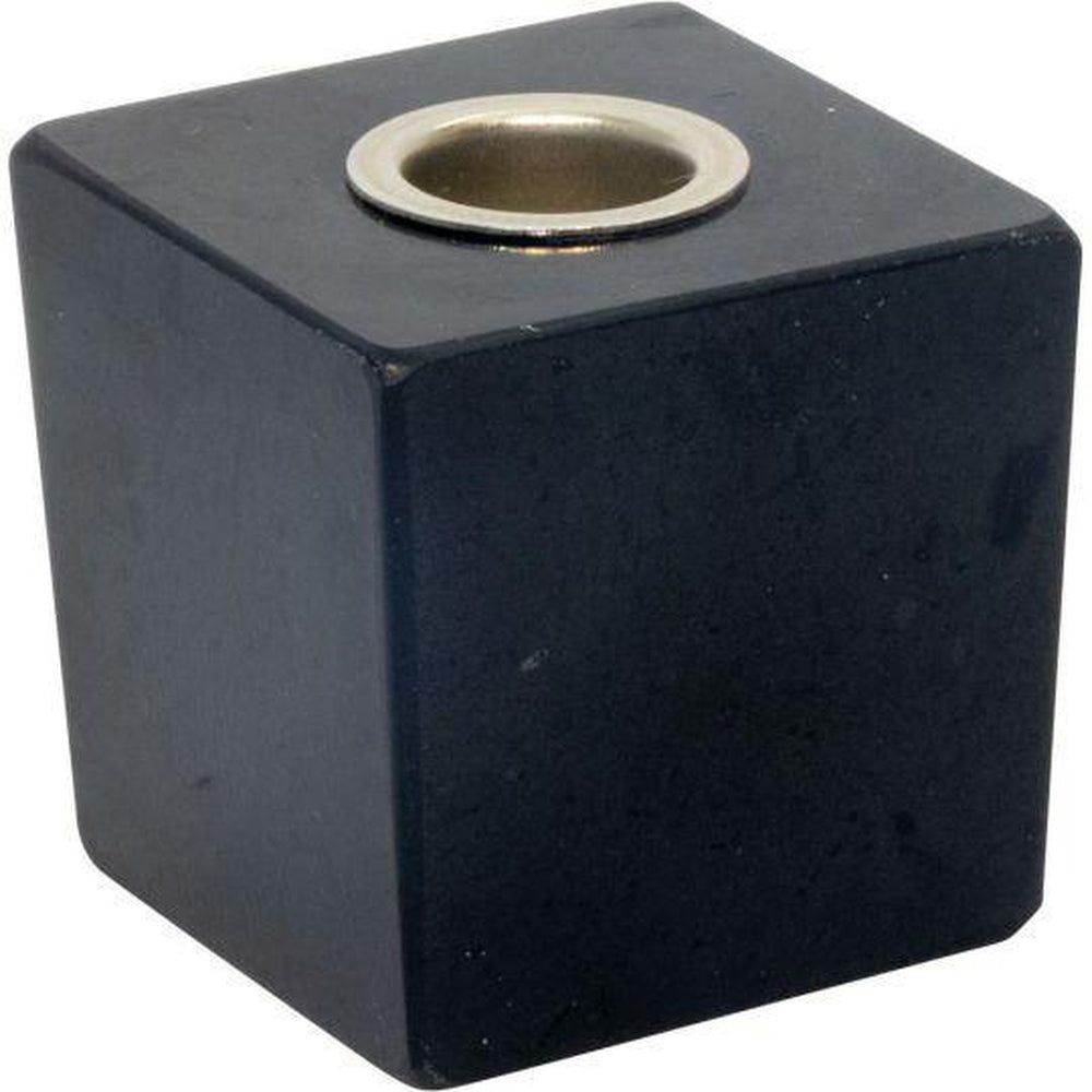 Black Tourmaline Mini Candle Holder - Plain, SKU KH-03618, UPC 6016231789748