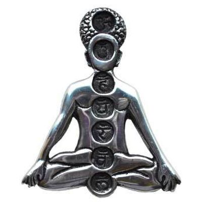 5.5&quot; 7 Chakra Metal Incense Burner, SKU IB24, UPC 6016205759791