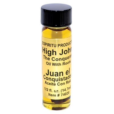 1/2 oz Espiritu Spiritual Oil - High John The Conqueror with Root, SKU RM-11431, UPC 6016219447486