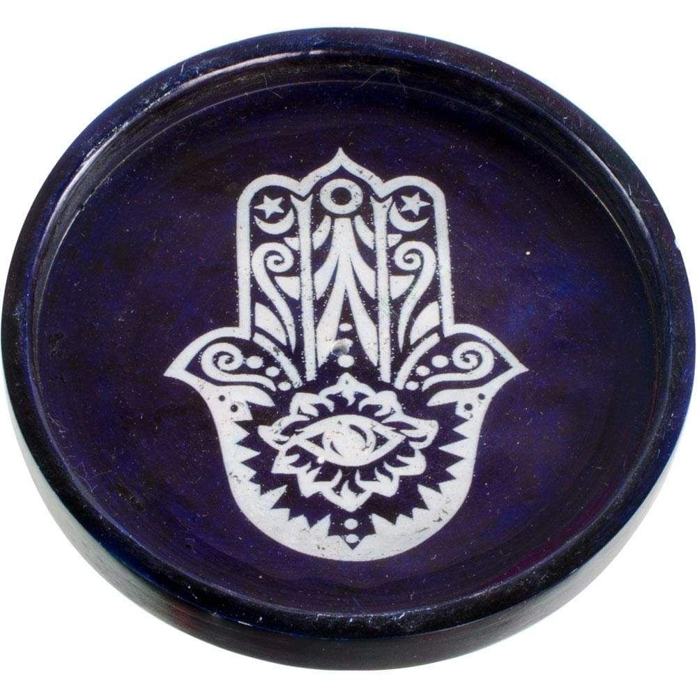 4&quot; Soapstone Cone Burner - Fatima Hand, SKU KH-90112, UPC 6016228829815