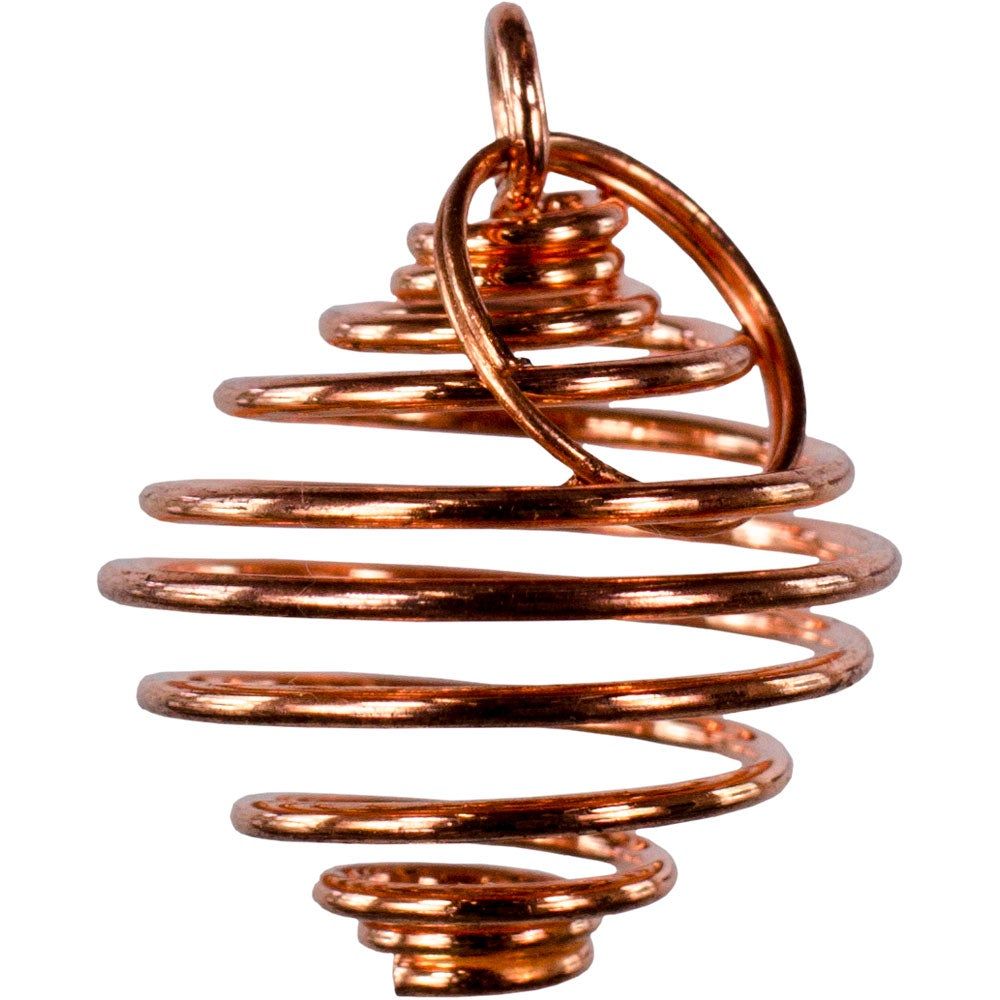 3/4&quot; Copper Plated Cage Pendant for Tumbled Stones, SKU KH-98993-D6, UPC 6016225810830