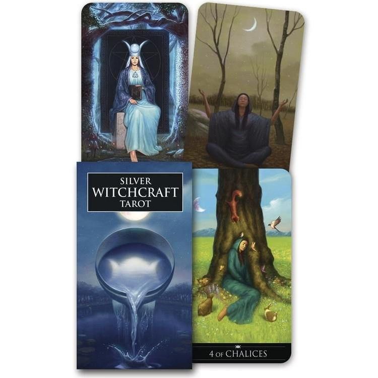 Silver Witchcraft Tarot Deck by Lo Scarabeo, SKU LW1450, UPC 700317032496