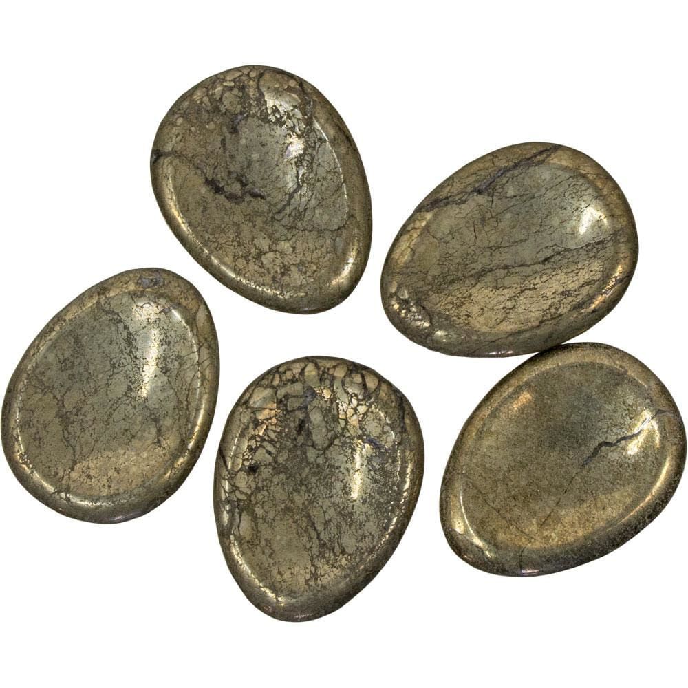 Worry Stone - Pyrite, SKU KH-62319-D12, UPC 6016202932937