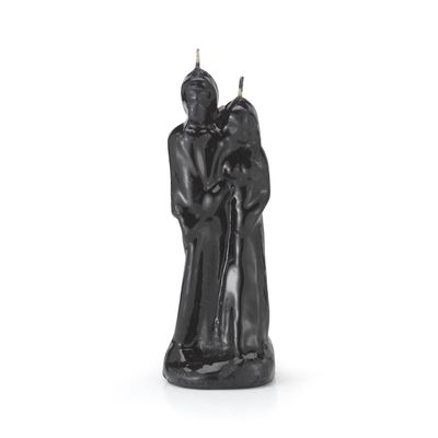 7.5&quot; Ritual Marriage Candle - Black, SKU BW-78136, UPC 6016200130175