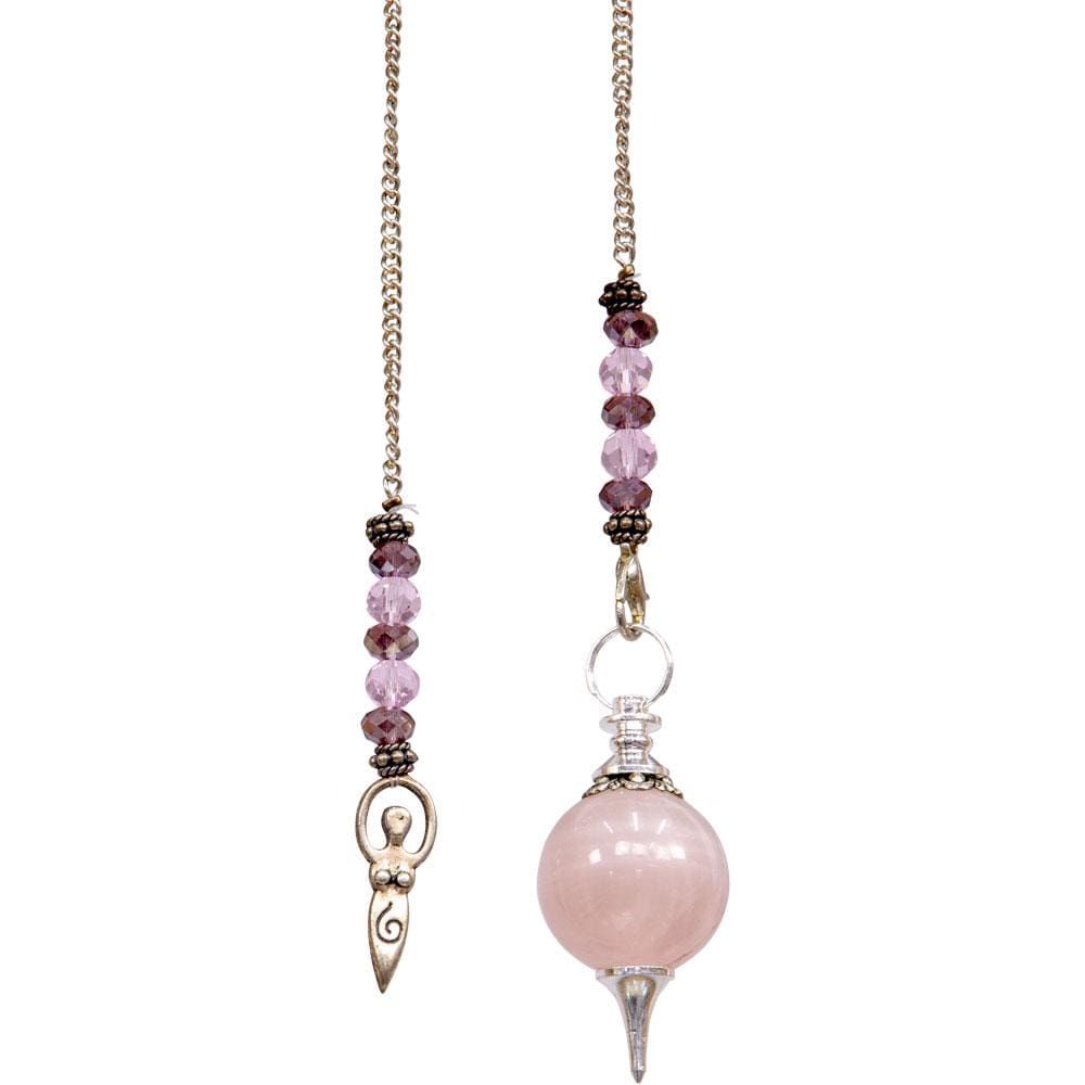Pendulum Sephoroton Rose Quartz - Goddess, SKU KH-61351, UPC 6016208634613