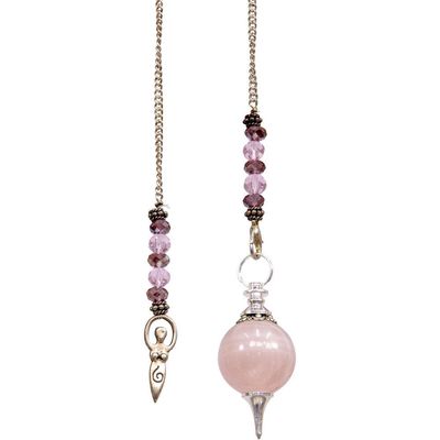 Pendulum Sephoroton Rose Quartz - Goddess, SKU KH-61351, UPC 6016208634613