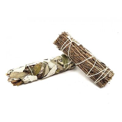 4&quot; White Sage &amp; Lavender Smudge Stick, SKU SB51, UPC 6016219964952