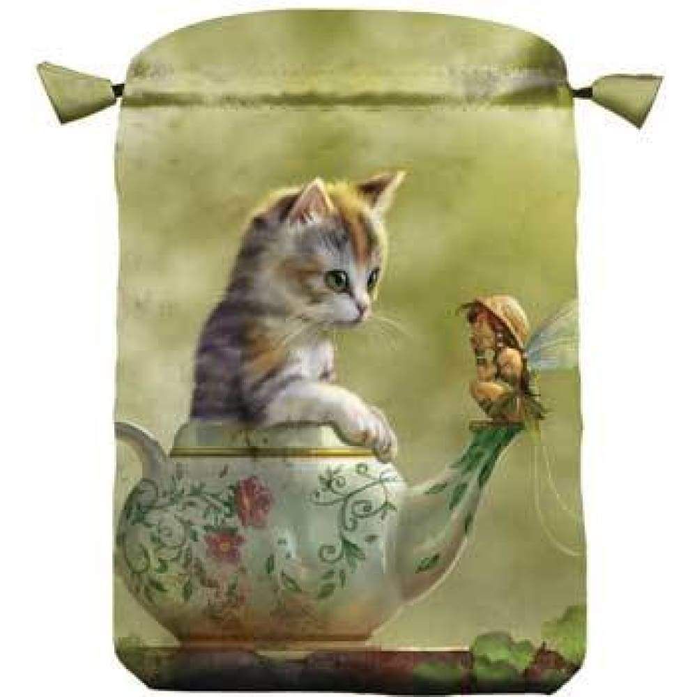 Fantasy Cat Satin Tarot Bag by Lo Scarabeo, SKU LW700, UPC 6016204434460