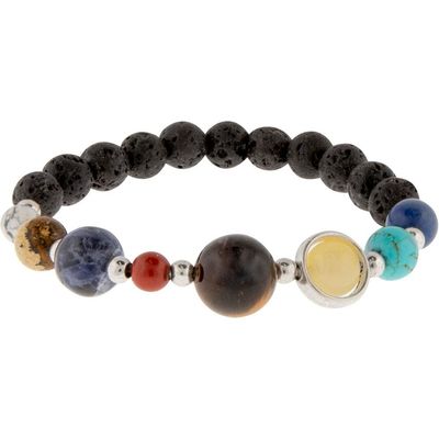 Gemstone Bracelet - Lava Solar System, SKU KH-98760, UPC 6016207412458