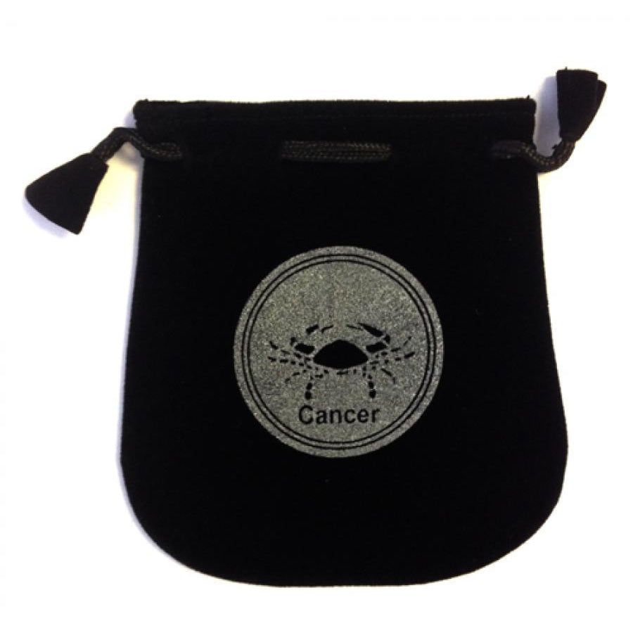 5&quot; Astrology Sign Velvet Bag - Cancer, SKU VZ-CA, UPC 6016018497477