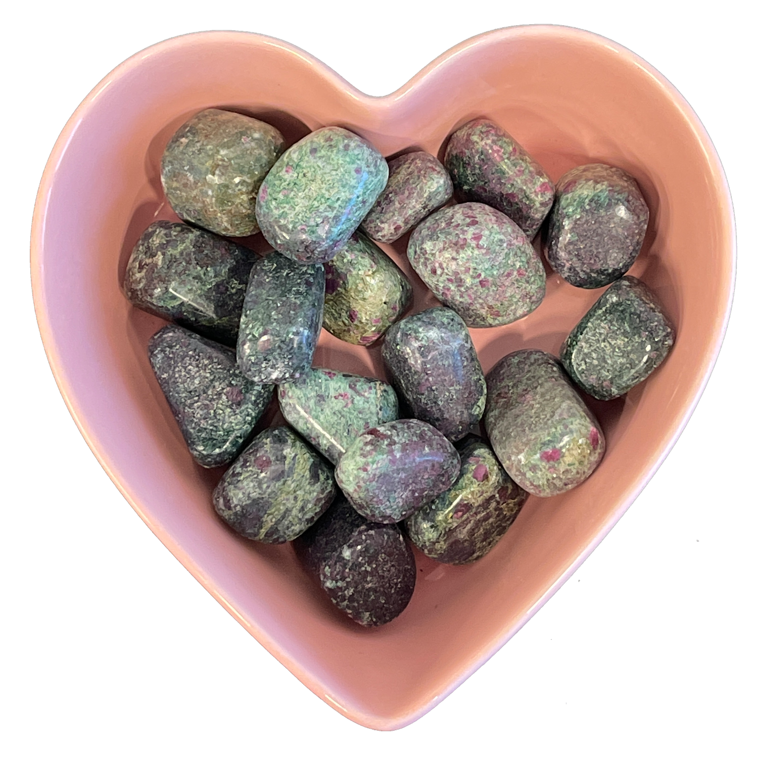 Ruby Zoisite with Mica Tumbled Stone Natural Gemstone - One Stone, SKU TR-166, UPC 6016023962922