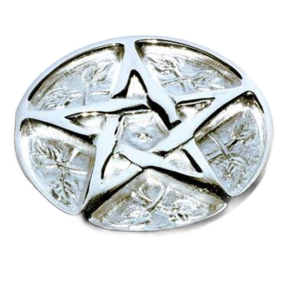 3&quot; Solid Brass Pentagram Altar Tile, SKU 546A, UPC 6016212823874