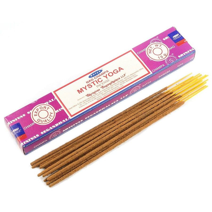 Mystic Yoga Satya Incense Sticks 15 gram, SKU SNMY15, UPC