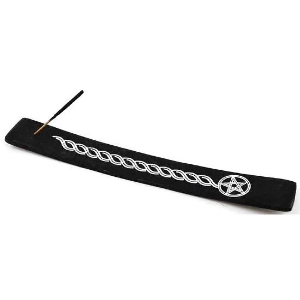 10&quot; Black Pentagram Incense Burner, SKU ER9P, UPC 6016206265253