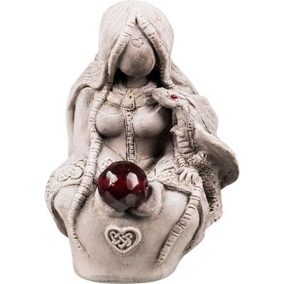 2.75&quot; Gypsum Cement Figurine - Tiamat Dragon Goddess, SKU KH-12222, UPC 6016249255266