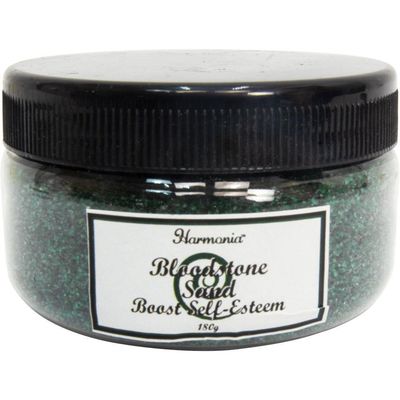 Gemstone Sand Jar 180 gram - Bloodstone, SKU KH-62035, UPC 6016001914981
