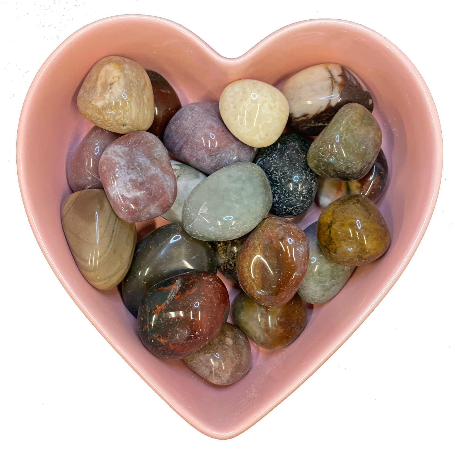 Fancy Agate Tumbled Stone Natural Gemstone - One Stone, SKU TR-153, UPC 6016008155110