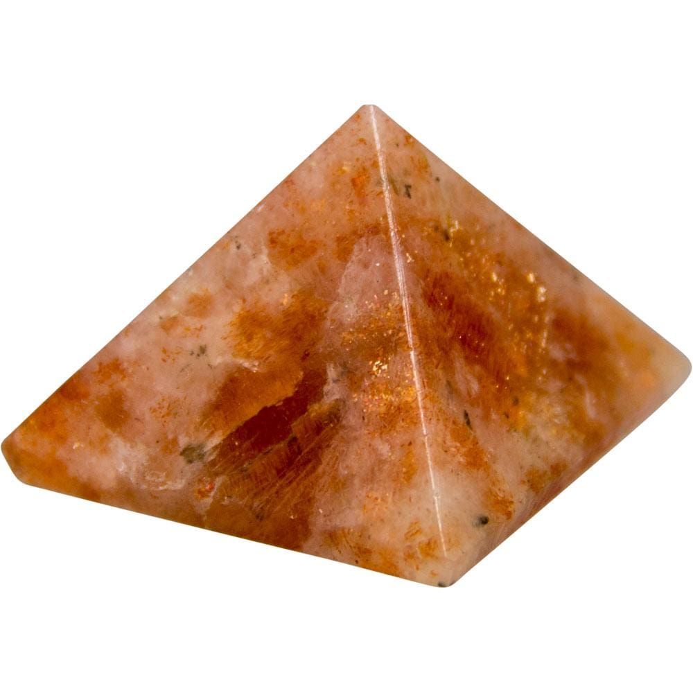 25-35 mm Gemstone Pyramid - Sunstone, SKU KH-63240, UPC 6016207794769