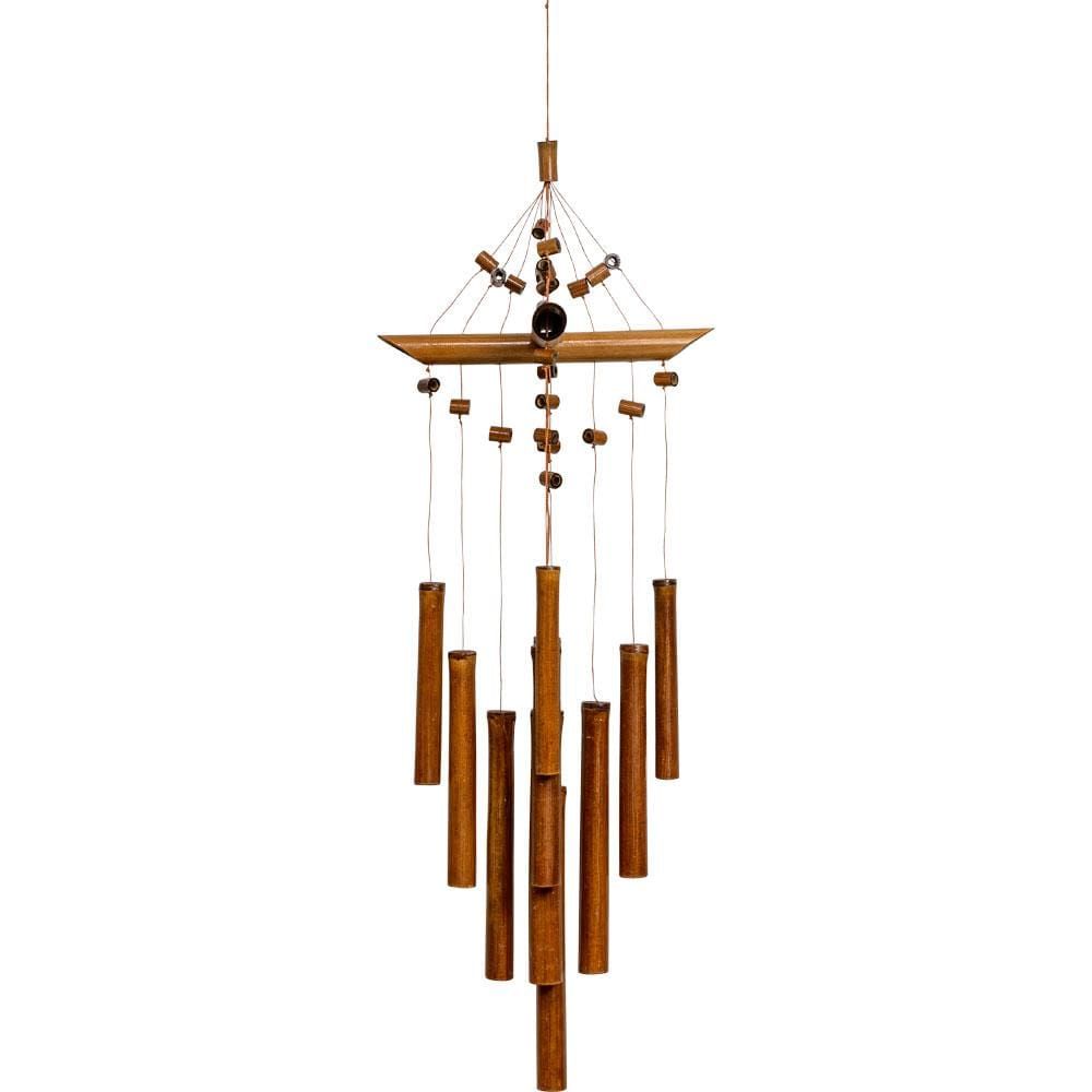 27&quot; Bamboo Windchime - Crisscross, SKU KH-30231, UPC 6016202556508