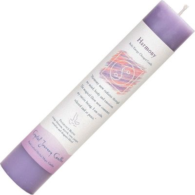 Reiki Charged Herbal 1.5&quot; x 7&quot; Pillar Candle - Harmony, SKU KH-84409, UPC 6016206277294
