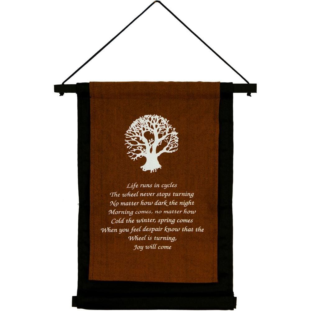 16&quot; Cotton Banner - Tree of Life, SKU KH-57487, UPC 6016203680677