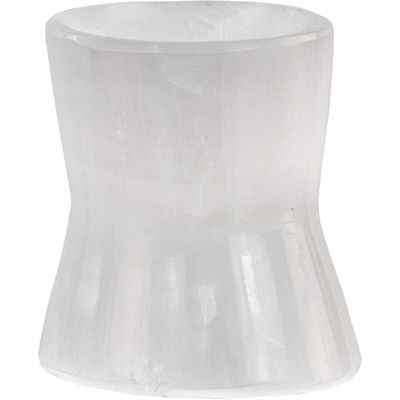 2.25&quot; Selenite Sphere Stand - Hourglass, SKU KH-35507, UPC 6016207657613