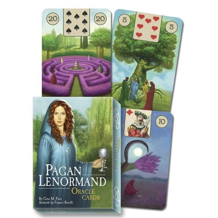 The Pagan Lenormand Oracle by Gina M. Pace, Franco Rivolli, SKU LW1465, UPC 6016217364365