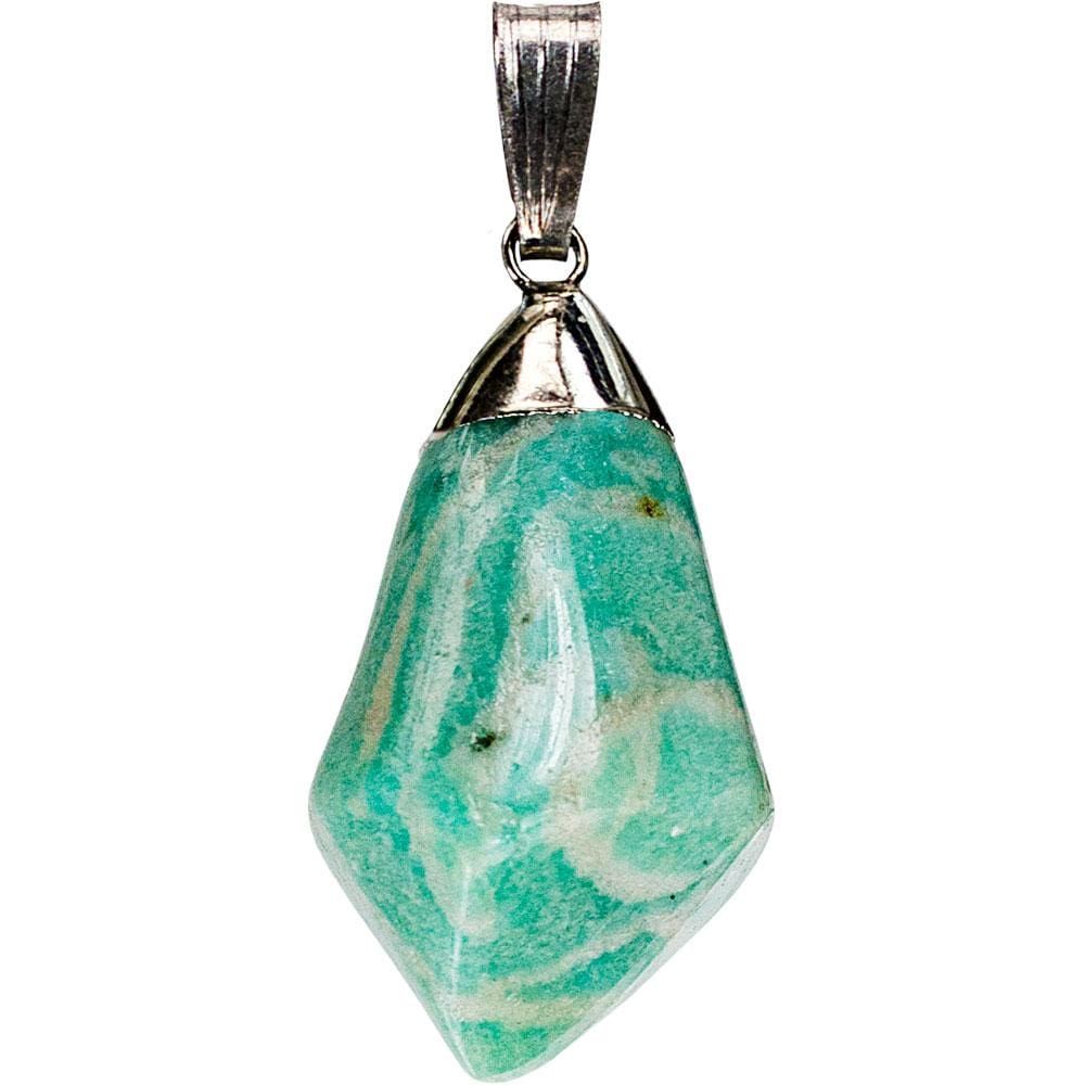 Diamond Shape Stone Pendant - Amazonite, SKU KH-97626, UPC 6016211056075