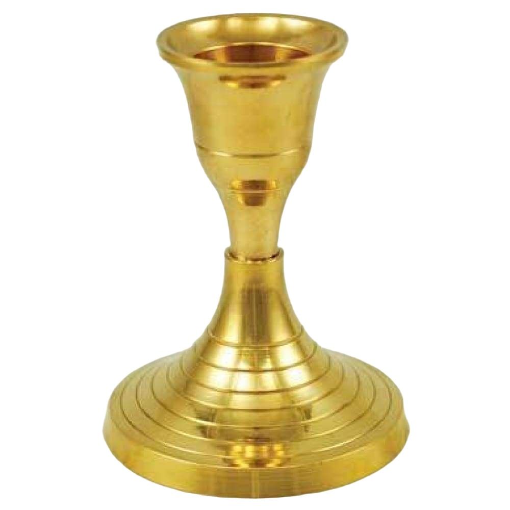 3&quot; Brass Taper Candle Holder, SKU BR2240, UPC 6016219071063