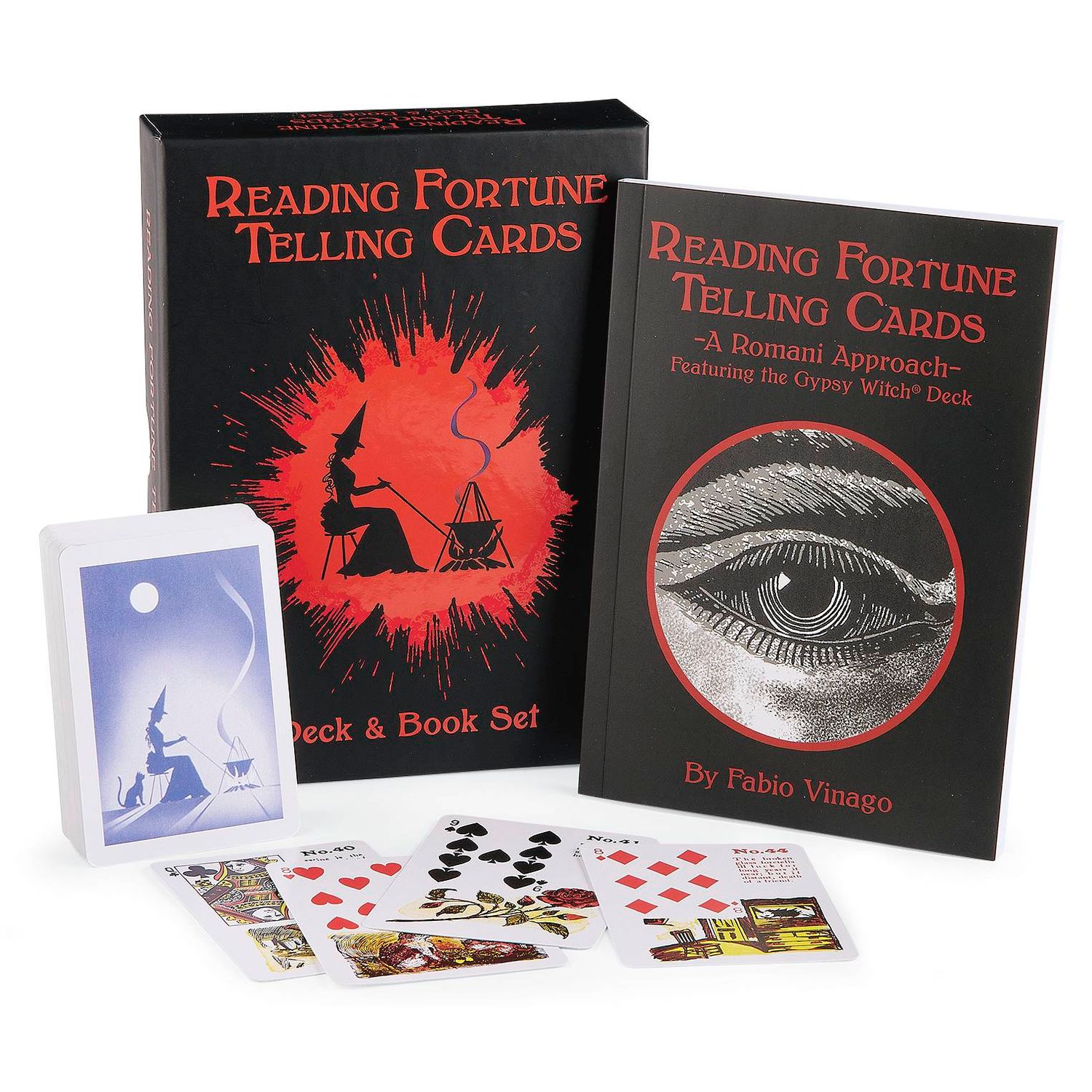 Reading Fortune Telling Cards Deck &amp; Book Set by Fabio Vinago, SKU UG-RFTS99, UPC 6016022799758