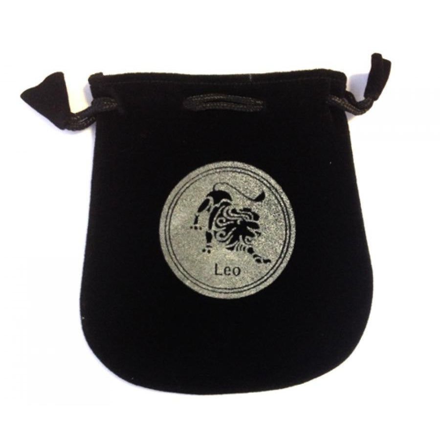 5&quot; Astrology Sign Velvet Bag - Leo, SKU VZ-LE, UPC 6016015591512