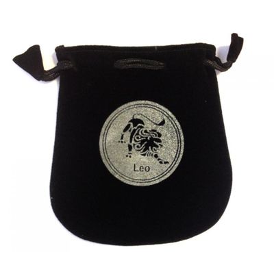 5&quot; Astrology Sign Velvet Bag - Leo, SKU VZ-LE, UPC 6016015591512