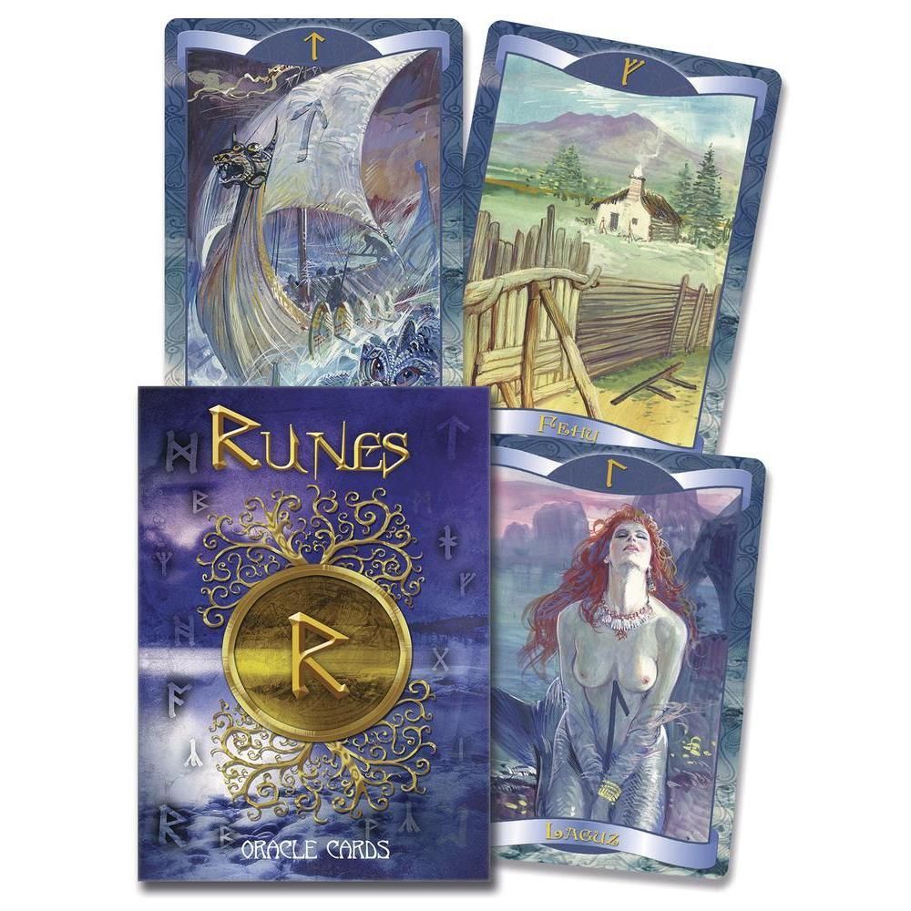 Runes Oracle Cards by Lo Scarabeo, SKU LW1816, UPC 6016252869818