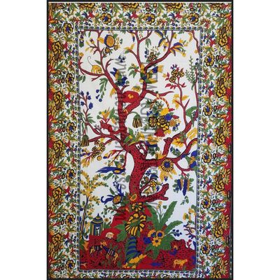 54&quot; x 86&quot; Tree of Life Tapestry, SKU X222-TST-TREE, UPC 6016201135186