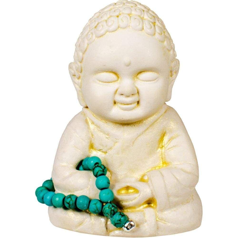 2.75&quot; Gypsum Cement Buddha Figurine - Meditation, SKU KH-12170, UPC 6016216296223
