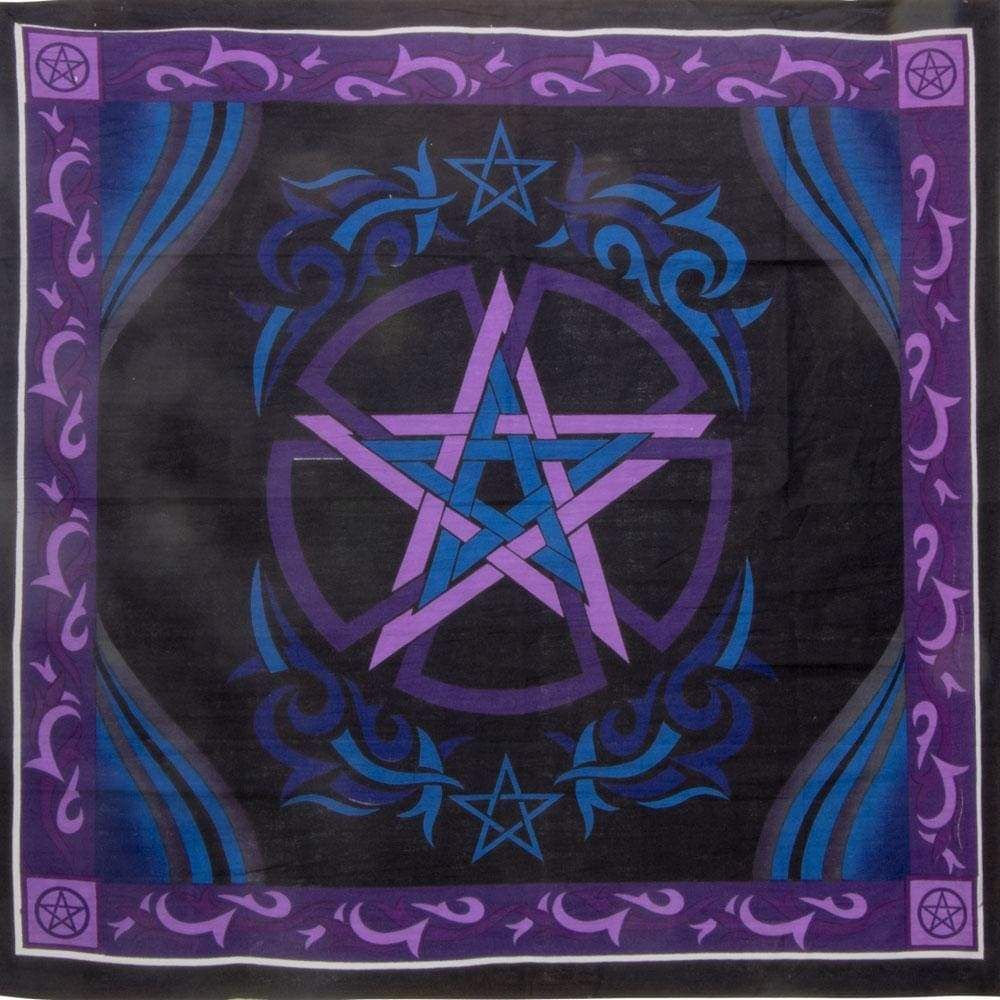 36&quot; Cotton Altar Cloth - Pentacle, SKU KH-57552, UPC 6016201627629