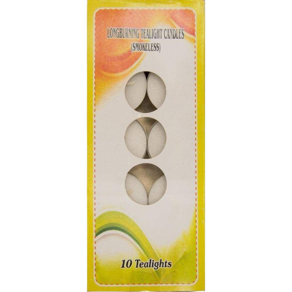 Tealight Candles - Unscented (Box of 10), SKU KH-83103, UPC 6016213277287