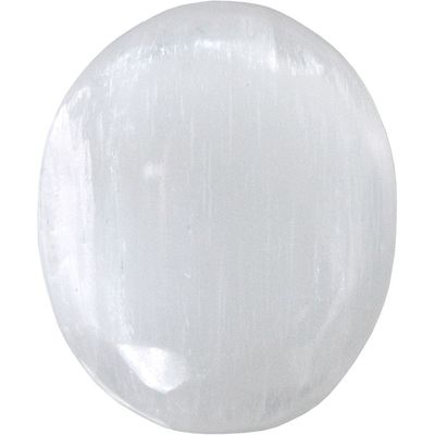3&quot; Palm Stone - Selenite, SKU KH-63100, UPC 6016204915990