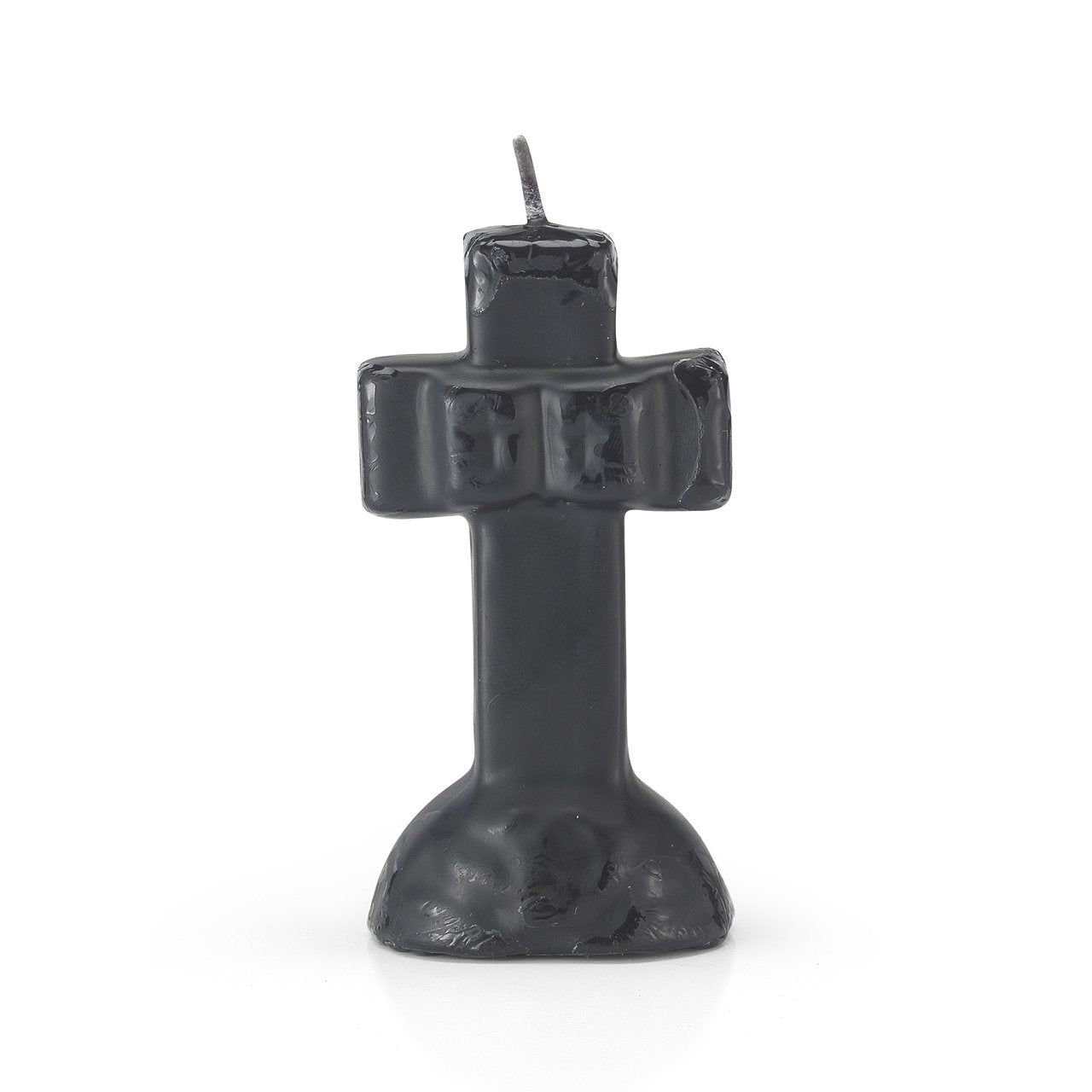6&quot; Crucifix Cross Altar Candle - Black, SKU RM-10909, UPC 6016200277276