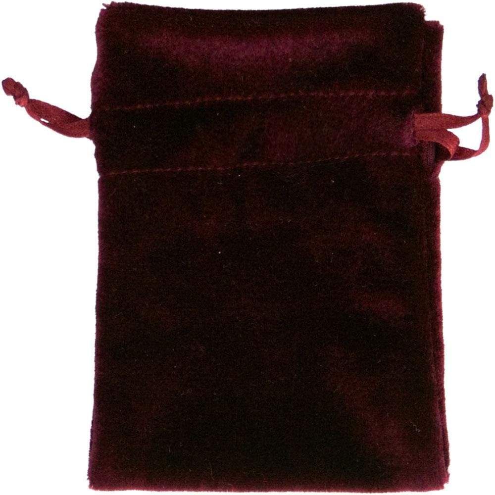 6&quot; x 9&quot; Premium Unlined Velvet Bag - Burgundy, SKU KH-60055, UPC 6016206633694