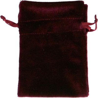 6&quot; x 9&quot; Premium Unlined Velvet Bag - Burgundy, SKU KH-60055, UPC 6016206633694