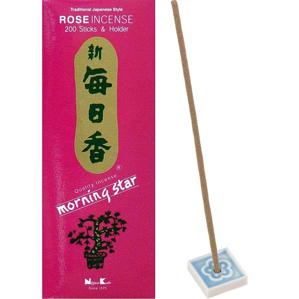 Morning Star Incense 200 Sticks - Rose, SKU KH-72719, UPC 6016207411499