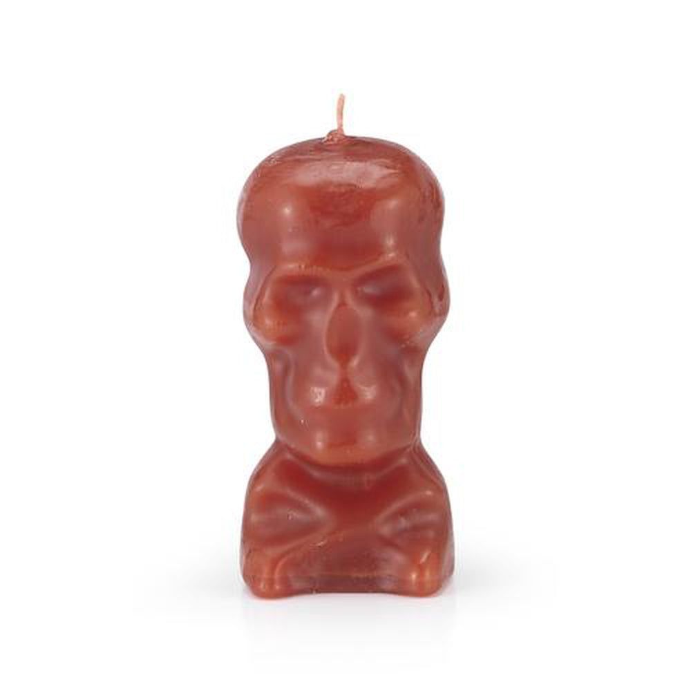 5.5&quot; Skull with Neck Candle - Red, SKU RM-10964, UPC 6016246636648