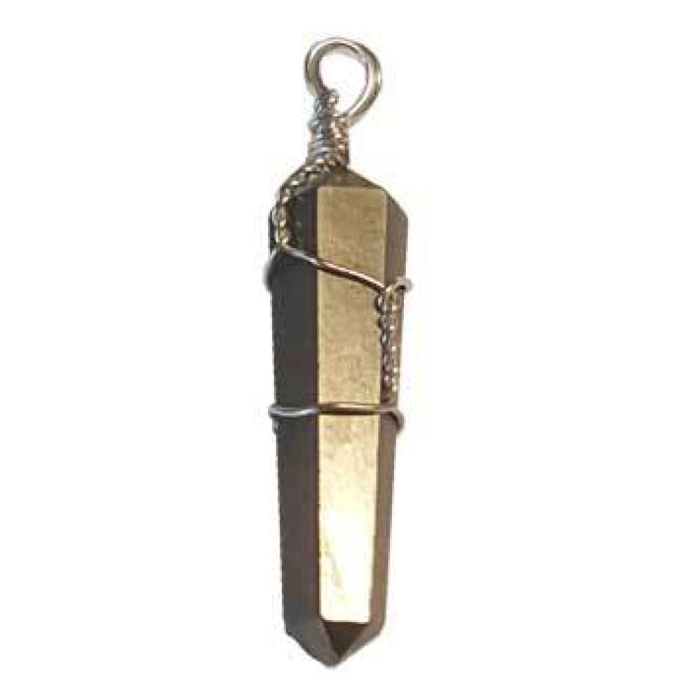 Wire Wrapped Point Pendant - Pyrite, SKU KH-99232-D5, UPC 6016215935956