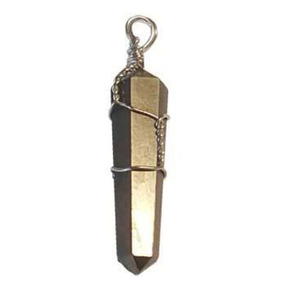 Wire Wrapped Point Pendant - Pyrite, SKU KH-99232-D5, UPC 6016215935956