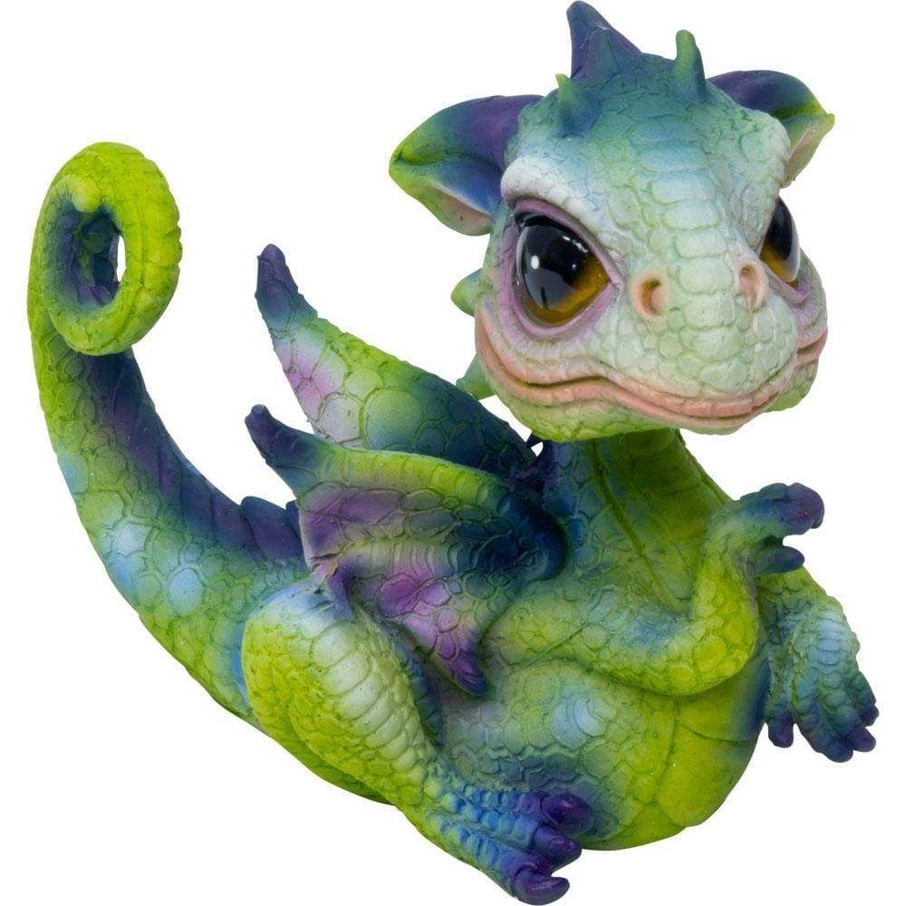 3.5&quot; Polyresin Baby Dragon Figurine - Posing, SKU KH-33461, UPC 6016215283279