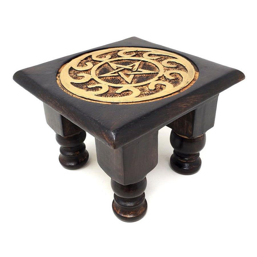 6&quot; x 6&quot; Pentagram Altar Table, SKU 641S, UPC 6016229161143
