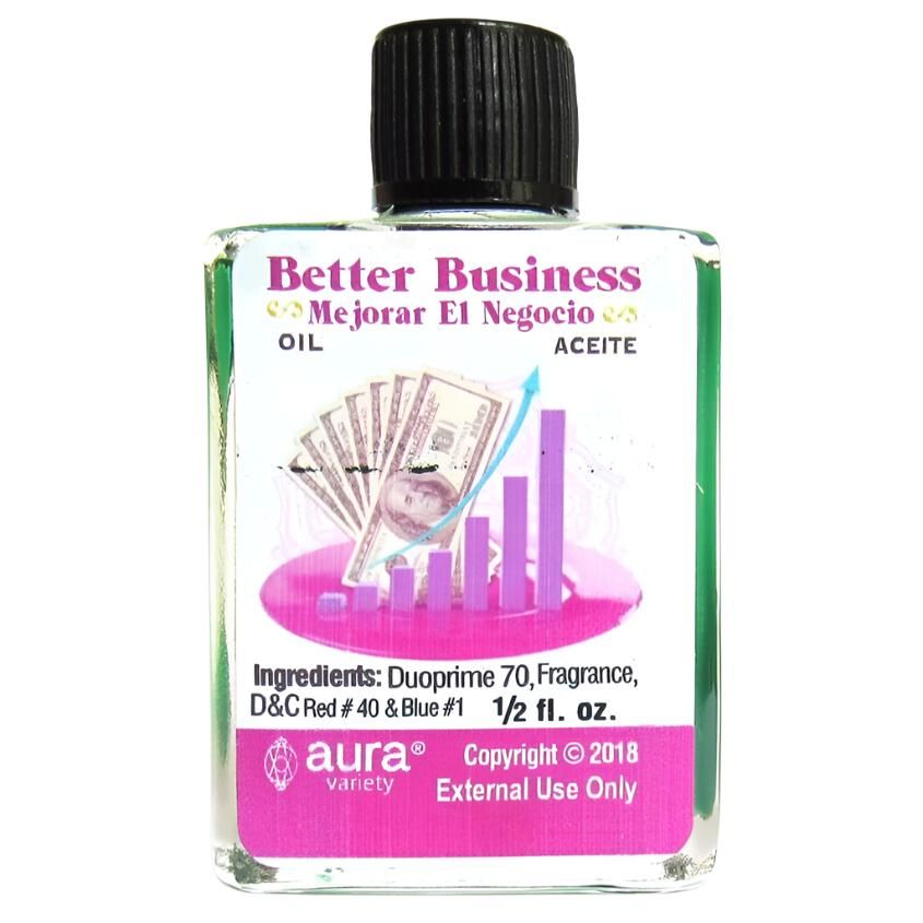 1/2 oz Aura Spiritual Oil - Better Business Money Drawing Oil (Mejorar El Negocio), SKU RM-682050, …