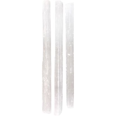 7&quot; Selenite Rough Stick Wand, SKU KH-63139-D5, UPC 6016210280297